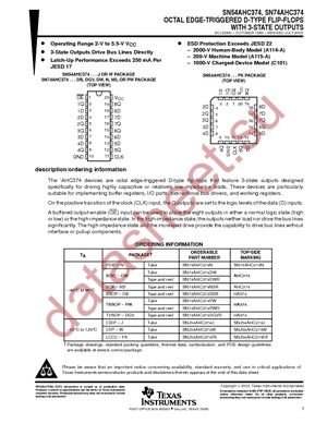 SN74AHC374DWR datasheet  